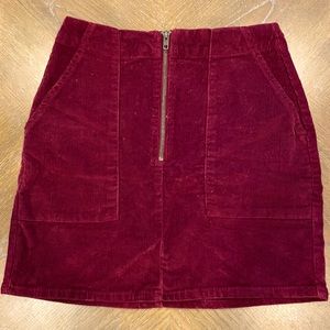 Red corduroy skirt. Used once or twice. perfect condition